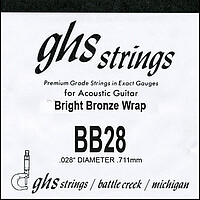 GHS Einzelsaite Bright Bronze BB 28  