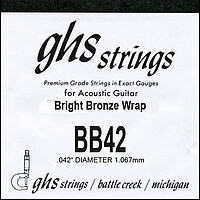 GHS Einzelsaite Bright Bronze BB 42  
