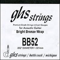 GHS Einzelsaite Bright Bronze BB 52  
