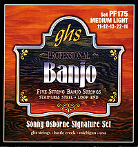 GHS PF 175 5-​Str. Banjo String St. Steel 