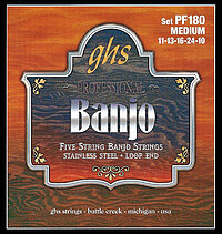 GHS PF 180 5-​Str. Banjo String St. Steel 