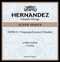 Hernandez Ukulele White Soprano/​Concert  