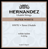 Hernandez Ukulele White Tenor Set  