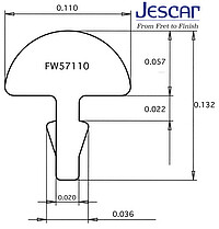 Jescar 57110 Bunddraht 2,​79x1,​45 Ring  