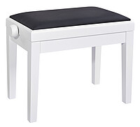 K & M 13926 Klavierbank, weiß matt KL  