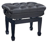 K & M 13968 Klavierbank hydr. bk pol. EL 