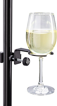 K & M 16017 Stielglashalter, schwarz  