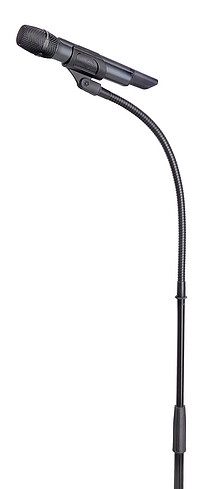 K & M 22270 Schwanenhals, 30cm, schwarz  