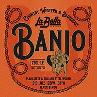 La Bella Banjo Silver plated Loop End *  