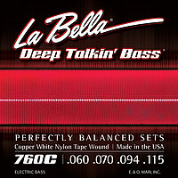 La Bella Bass 760C White Nylon 060/​115 