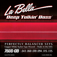 La Bella Bass 760CCB White Nylon 043/​135 