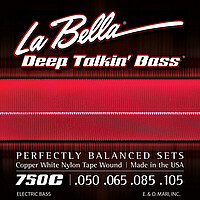 La Bella Bass Copper White Nylon *  