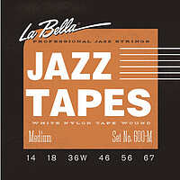 La Bella Jazz Tapes 600M Wh.​Nylon Med.  