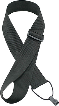 5 cm breit, Plastikhaken zum Einhängen ins Schallloch. Perri´s Classic Guitar Strap schwarz