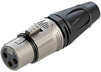 Beschreibung: Stabiler XLR-Stecker, 3-polig, female. Metallgehäuse, Zugentlastung. Bronzekontakte Roxtone XLR Stecker female RX3F