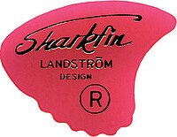 Sharkfin Plektren rot, weich, gold 12  