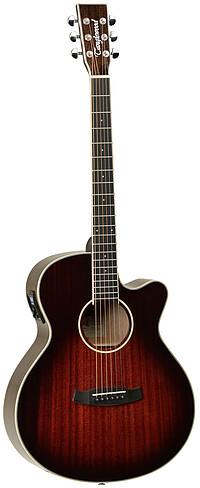 SHAPE Super Folk Cutaway TOP Solid Mahogany BACK Mahogany SIDES Mahogany FINGERBOARD Eboncore BRIDGE Techwood STRINGS …... Tanglewood TW4E AVB Winterleaf