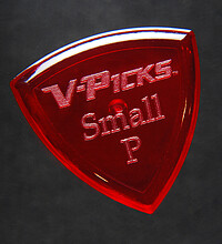 V-​Pick Small Pointed Pick ruby red  